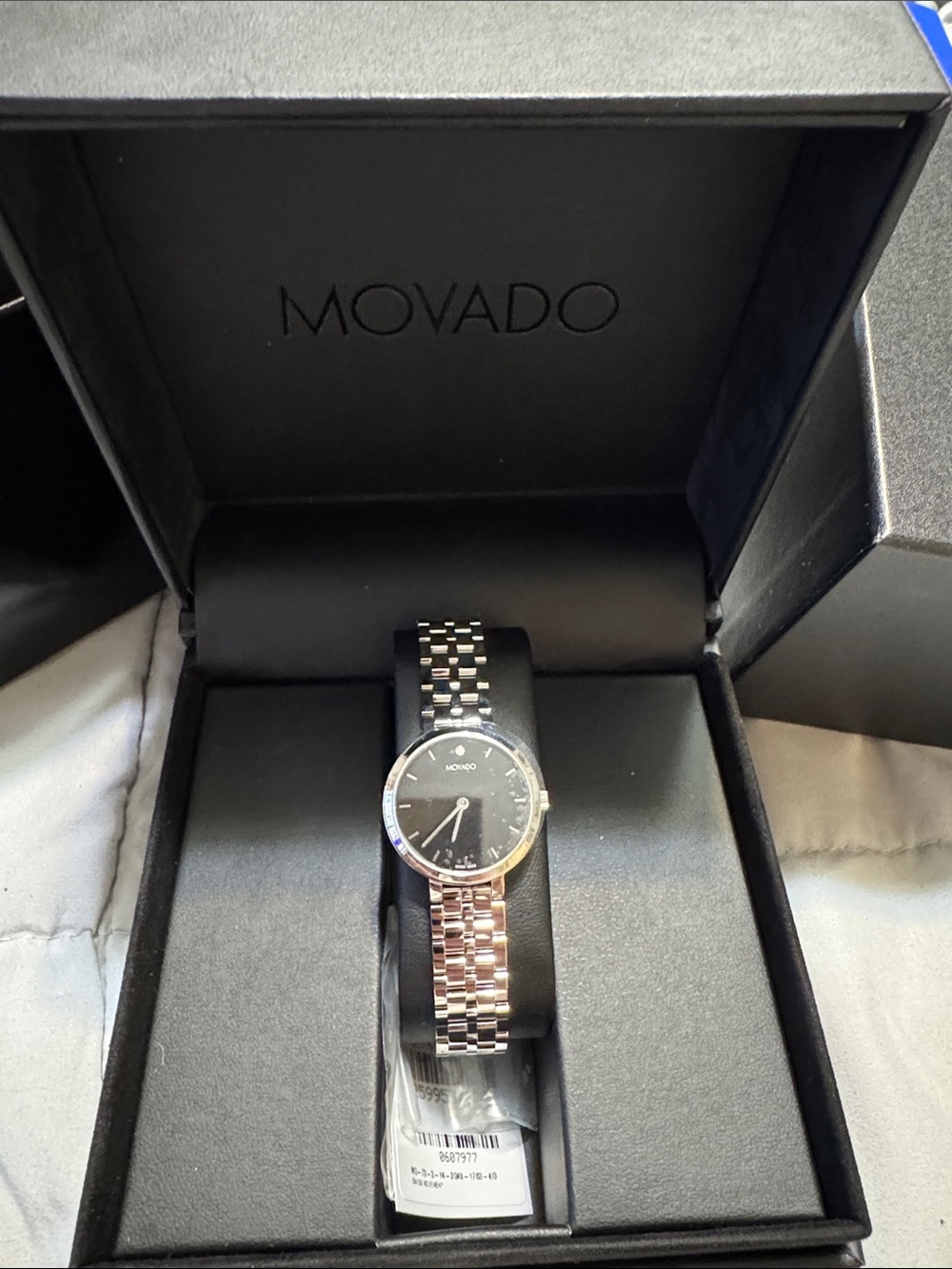 NWT Ladies Movado - Black face